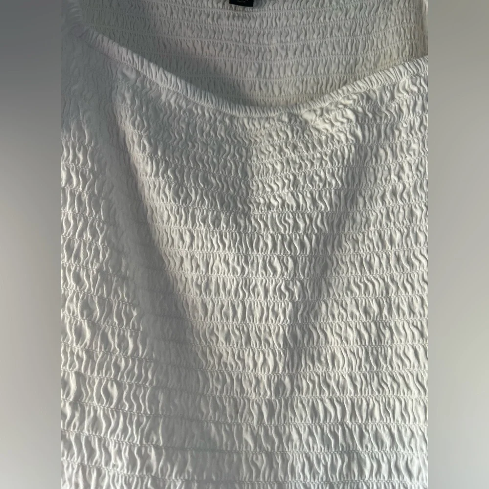 J. Crew Smocked Broken In Jersey Puff Sleeve Cropped Top Coquette Soft Girl Boho